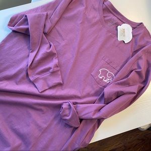 Ivory Ella berry retro long sleeve t-shirt